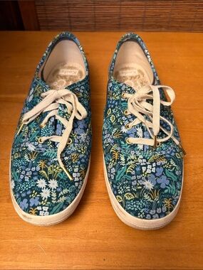 Keds Floral Canvas Lace-Up Sneakers